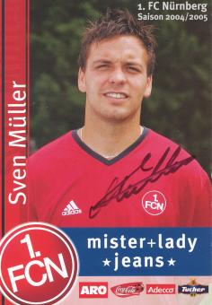 Sven Müller  2004/2005  FC Nürnberg  Fußball Autogrammkarte original signiert 