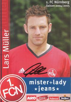 Lars Müller  2004/2005  FC Nürnberg  Fußball Autogrammkarte original signiert 