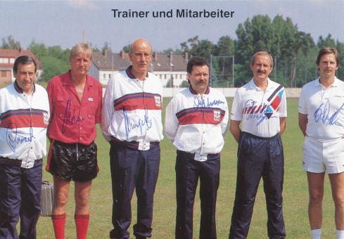 Trainerteam  1986/1987  FC Nürnberg  Fußball Autogrammkarte original signiert 