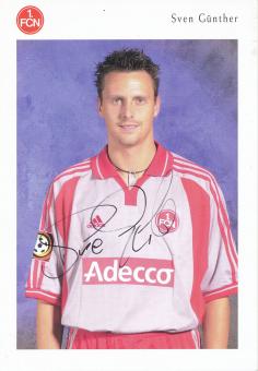 Sven Günther  2000/2001  FC Nürnberg  Fußball Autogrammkarte original signiert 