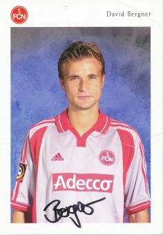 David Bergner  2000/2001  FC Nürnberg  Fußball Autogrammkarte original signiert 