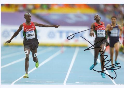 Mahiedine Mekhissi-Benabbad FRA 3000m Hindernis WM 2013 Leichtathletik Foto original signiert 