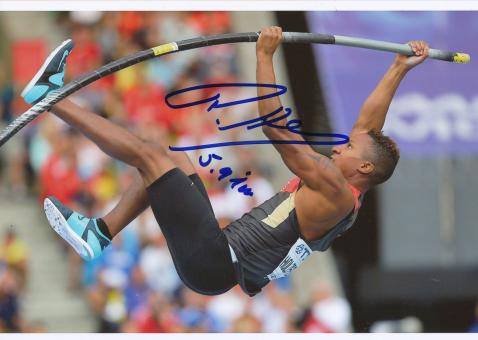 Raphael Holzdeppe  Stabhochsprung WM 2013 Leichtathletik Foto original signiert 