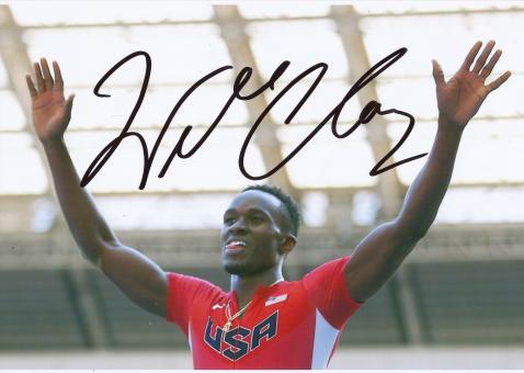 Will Claye  USA  Dreisprung 3.WM 2013 Leichtathletik Foto original signiert 