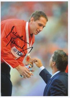 Vitezslav Vesely  Tschechien  Speerwurf WM 2013 Leichtathletik Foto original signiert 