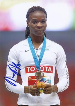 Amantle Montsho  Botswana  400m WM 2013 Leichtathletik Foto original signiert 
