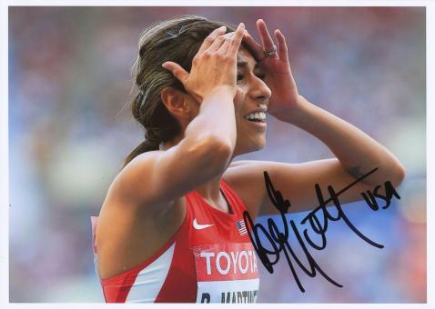 Brenda Martinez  USA  800m 2.WM 2013 Leichtathletik Foto original signiert 