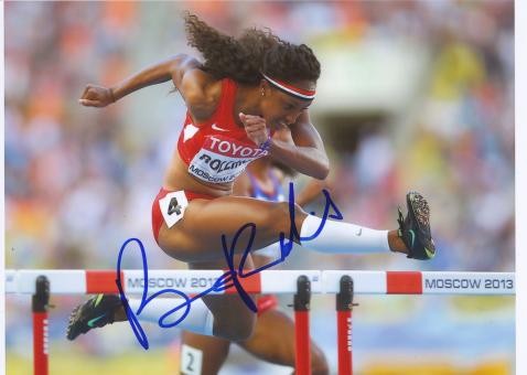 Brianna Rollins USA  100m Hürden WM 2013 Leichtathletik Foto original signiert 
