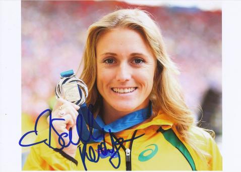 Sally Pearson  Australien 100m Hürden WM 2013 Leichtathletik Foto original signiert 