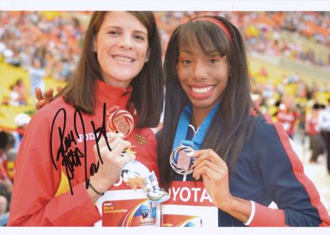 Ruth Beitia  Spanien Hochsprung 3. WM 2013 Leichtathletik Foto original signiert 