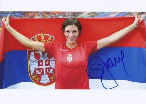 Ivana Spanovic  Serbien  Weitsprung 3.WM 2013 Leichtathletik Foto original signiert 