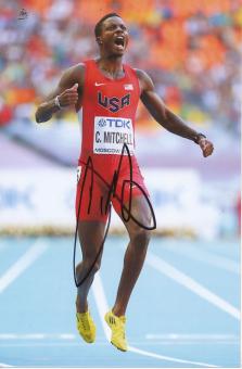 Curtis Mitchell  USA  200m  3.WM 2013 Leichtathletik Foto original signiert 