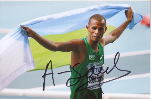 Ayanleh Souleiman  Dschibuti  800m  3.WM 2013 Leichtathletik Foto original signiert 
