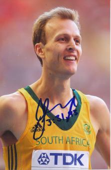 Johan Cronje  Südafrika  1500m  3.WM 2013 Leichtathletik Foto original signiert 
