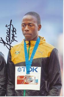 Javon Francis  Jamaika  4x400m   2.WM 2013 Leichtathletik Foto original signiert 