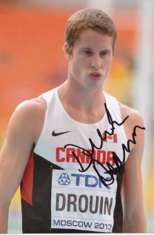 Derek Drouin  Kanada  3.WM 2013 Leichtathletik Foto original signiert 
