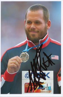 Ryan Whiting  USA  Kugelstoßen  2.WM 2013 Leichtathletik Foto original signiert 