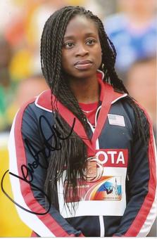 Jeneba Tarmoh  USA  4 x 100m WM 2013 Leichtathletik Foto original signiert 