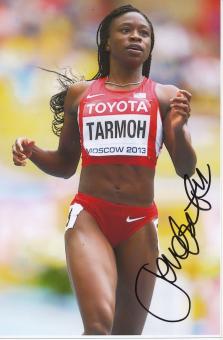Jeneba Tarmoh  USA  4 x 100m WM 2013 Leichtathletik Foto original signiert 