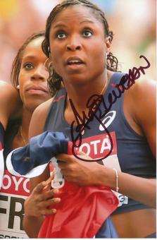 Ayodele Ikuesan  Frankreich  4 x 100m WM 2013 Leichtathletik Foto original signiert 