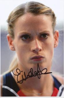 Eilidh Child  Großbritanien   4 x 400m WM 2013 Leichtathletik Foto original signiert 