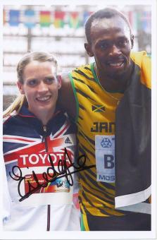 Eilidh Child  Großbritanien   4 x 400m WM 2013 Leichtathletik Foto original signiert 