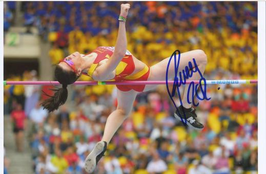 Ruth Beita  Spanien  Hochsprung  WM 2013 Leichtathletik Foto original signiert 
