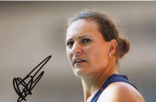 Melina Robert Michon  Frankreich  Diskus  WM 2013 Leichtathletik Foto original signiert 
