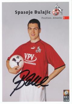 Spasoje Bulajic  2001/2002   FC Köln Fußball Autogrammkarte original signiert 