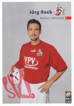 Jörg Reeb  2001/2002   FC Köln Fußball Autogrammkarte original signiert 
