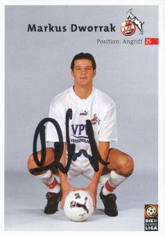 Markus Dworrak  2000/2001   FC Köln Fußball Autogrammkarte original signiert 