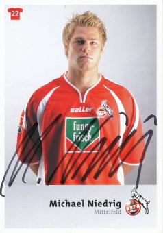 Michael Niedrig  2004/2005   FC Köln Fußball Autogrammkarte original signiert 