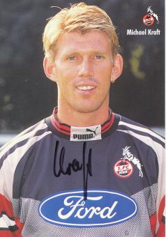 A 63889 Michael Kraft Autogrammkarte 1 FC Köln 1996-97 Original Signiert 