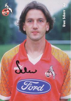 Uwe Scherr  1997/1998   FC Köln Fußball Autogrammkarte original signiert 