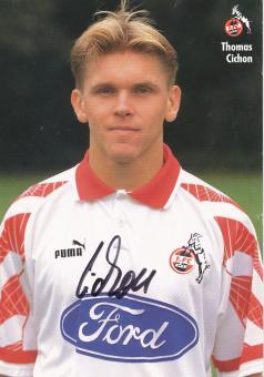 Thomas Cichon  1996/1997  FC Köln Fußball Autogrammkarte original signiert 