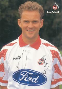 Bodo Schmidt  1996/1997  FC Köln Fußball Autogrammkarte original signiert 