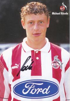 Michael Rösele  1995/1996  FC Köln Fußball Autogrammkarte original signiert 