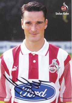 Stefan Kohn  1995/1996  FC Köln Fußball Autogrammkarte original signiert 