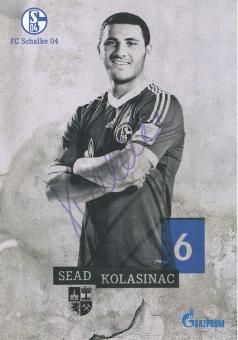 Sead Kolasinac  2013/2014  FC Schalke 04  Fußball Autogrammkarte original signiert 