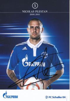 Nicolas Plestan   2010/2011  FC Schalke 04  Fußball Autogrammkarte original signiert 