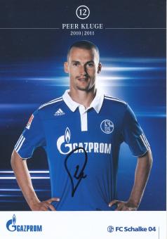 Peer Kluge  2010/2011  FC Schalke 04  Fußball Autogrammkarte original signiert 