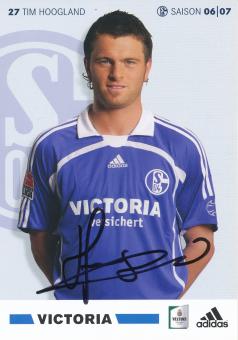 Tim Hoogland  2006/2007  FC Schalke 04  Fußball Autogrammkarte original signiert 