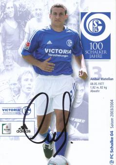 Anibal Mantellan  2003/2004  FC Schalke 04  Fußball Autogrammkarte original signiert 