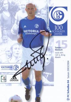 Tomasz Waldoch  2003/2004  FC Schalke 04  Fußball Autogrammkarte original signiert 