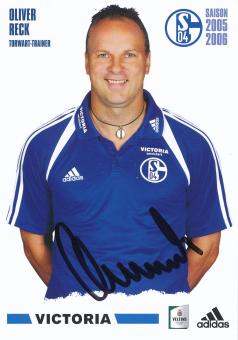 Oliver Reck  2005/2006  FC Schalke 04  Fußball Autogrammkarte original signiert 