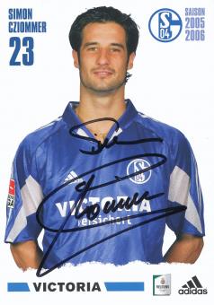 Simon Cziommer  2005/2006  FC Schalke 04  Fußball Autogrammkarte original signiert 