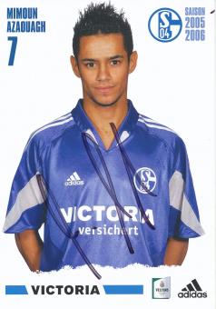 Mimoun Azaouagh  2005/2006  FC Schalke 04  Fußball Autogrammkarte original signiert 