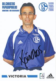 Dr.Christos Papadopoulos  2005/2006  FC Schalke 04  Fußball Autogrammkarte original signiert 