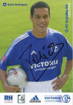 Dario Rodriguez  2002/2003  FC Schalke 04  Fußball Autogrammkarte original signiert 