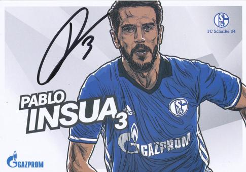 Pablo Insua  2017/2018  FC Schalke 04  Fußball Autogrammkarte original signiert 